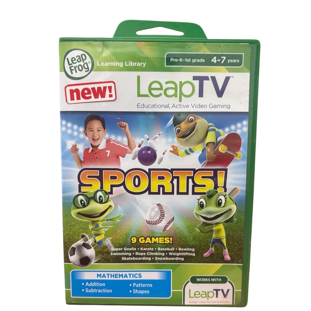 2 Leapfrog Learning Library LeapTV Educational Video Game Pixar Pets & Sports